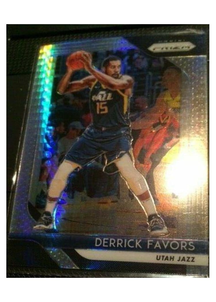 2018-19 Panini Prizm Base Set Derrick Favors #173 card