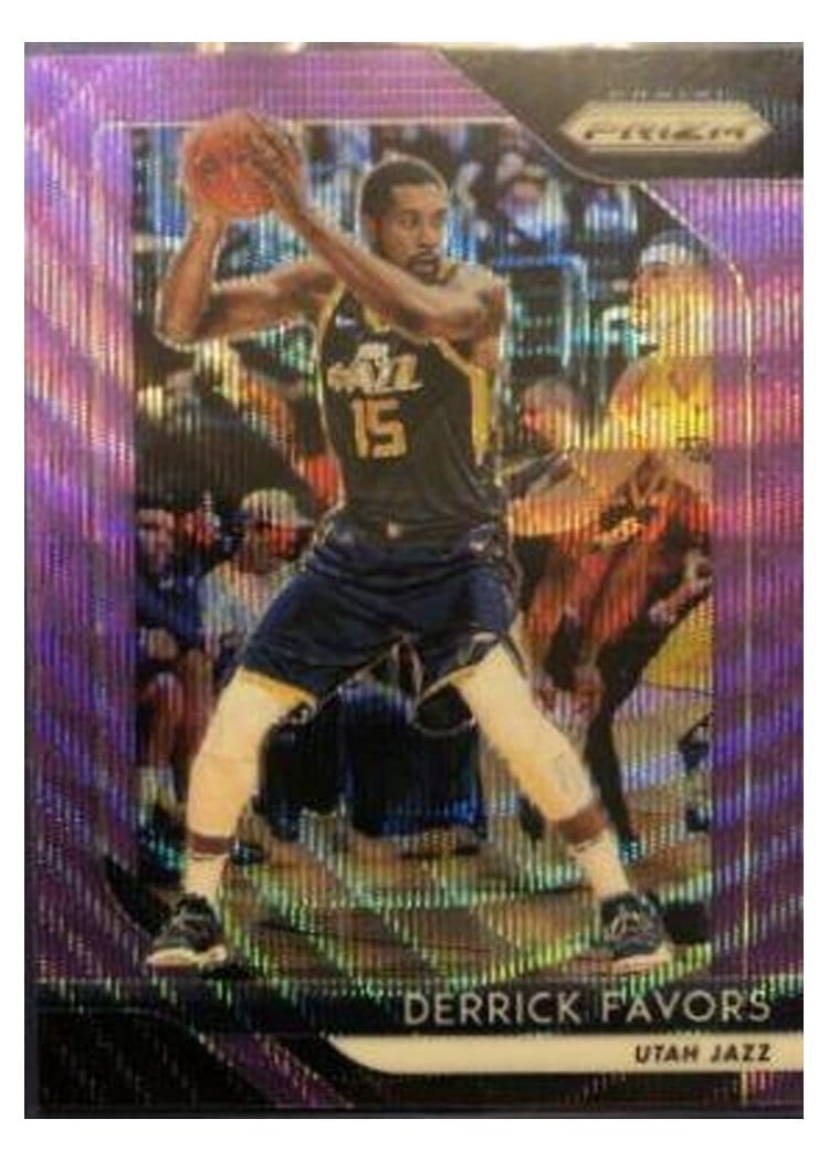 2018-19 Panini Prizm Base Set Derrick Favors #173 card