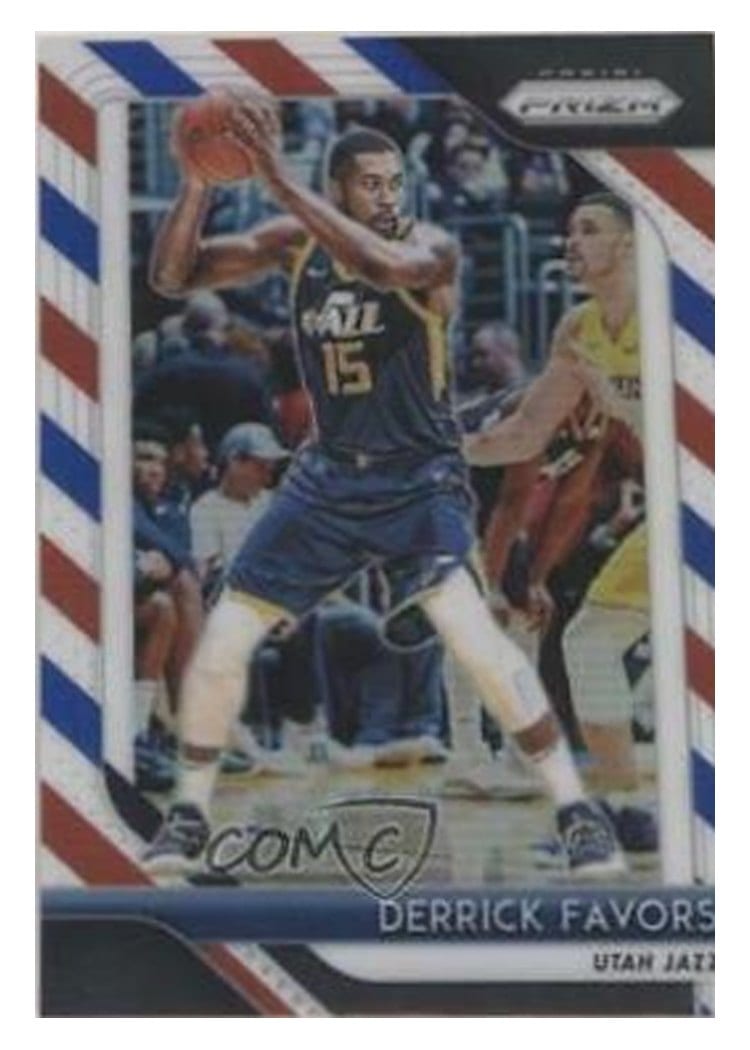2018-19 Panini Prizm Base Set Derrick Favors #173 card