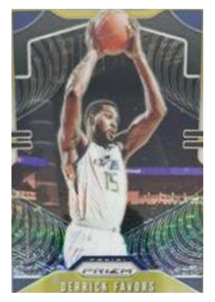 2019-20 Panini Prizm Base Set Derrick Favors #169 card