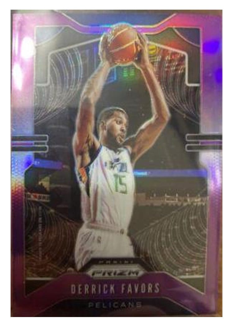 2019-20 Panini Prizm Base Set Derrick Favors #169 card