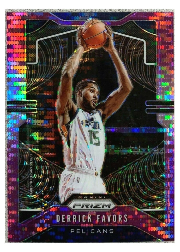 2019-20 Panini Prizm Base Set Derrick Favors #169 card