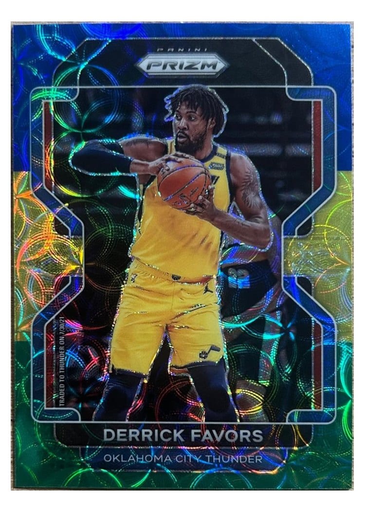 2021-22 Panini Prizm Base Set Derrick Favors #124 card