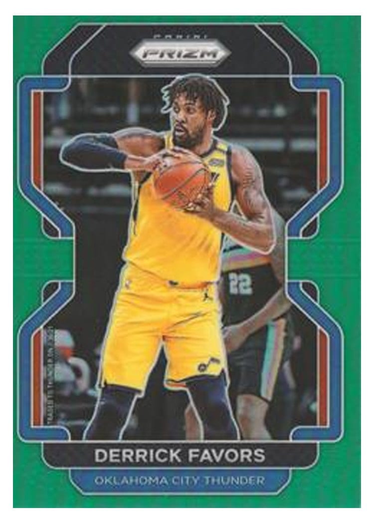 2021-22 Panini Prizm Base Set Derrick Favors #124 card