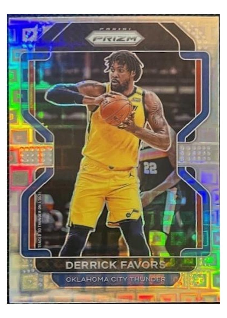 2021-22 Panini Prizm Base Set Derrick Favors #124 card