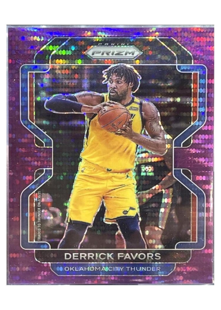 2021-22 Panini Prizm Base Set Derrick Favors #124 card