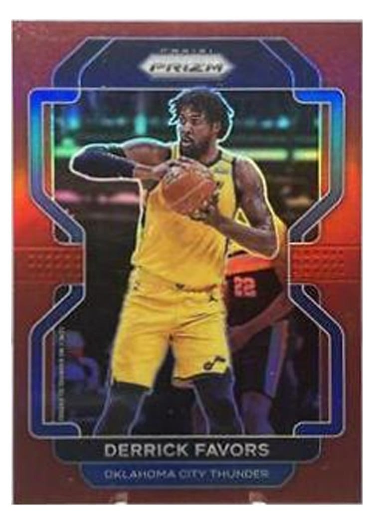 2021-22 Panini Prizm Base Set Derrick Favors #124 card