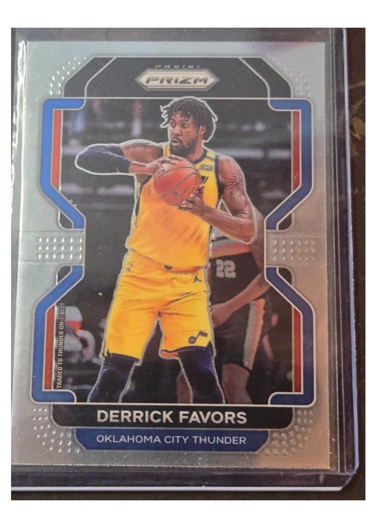 2021-22 Panini Prizm Base Set Derrick Favors #124 card