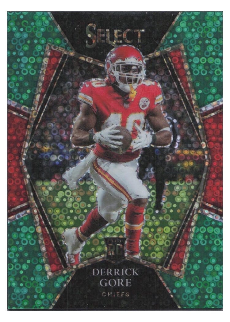 2021 Panini Select Base Set Derrick Gore Green Disco #184 card