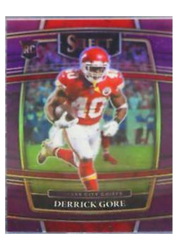 2021 Panini Select Base Set Derrick Gore Purple #184 card