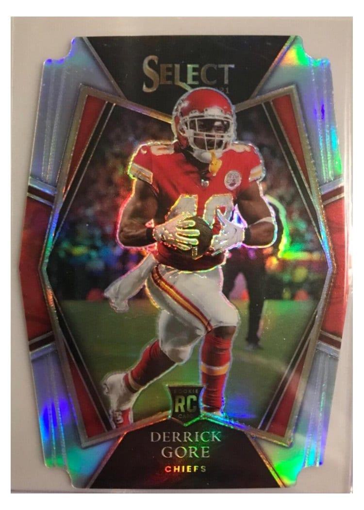 2021 Panini Select Base Set Derrick Gore Silver Die Cut #184 card