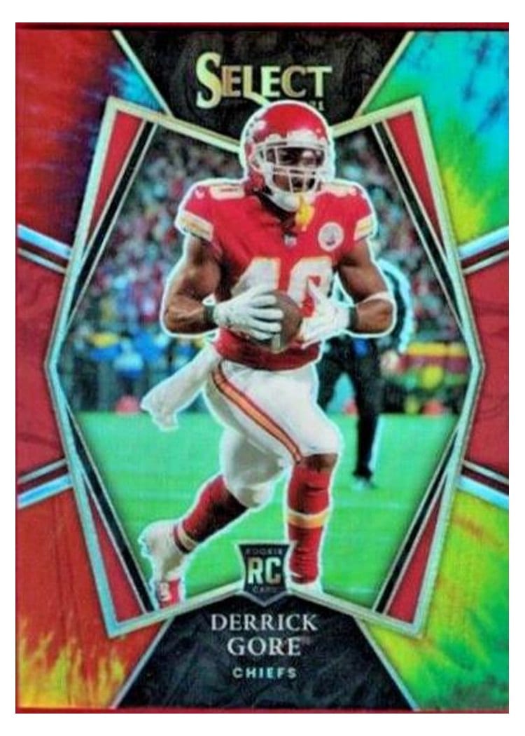 2021 Panini Select Base Set Derrick Gore Tie Dye #184 card