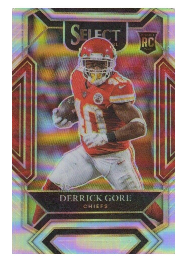 2021 Panini Select Base Set Derrick Gore Silver Die Cut #284 card