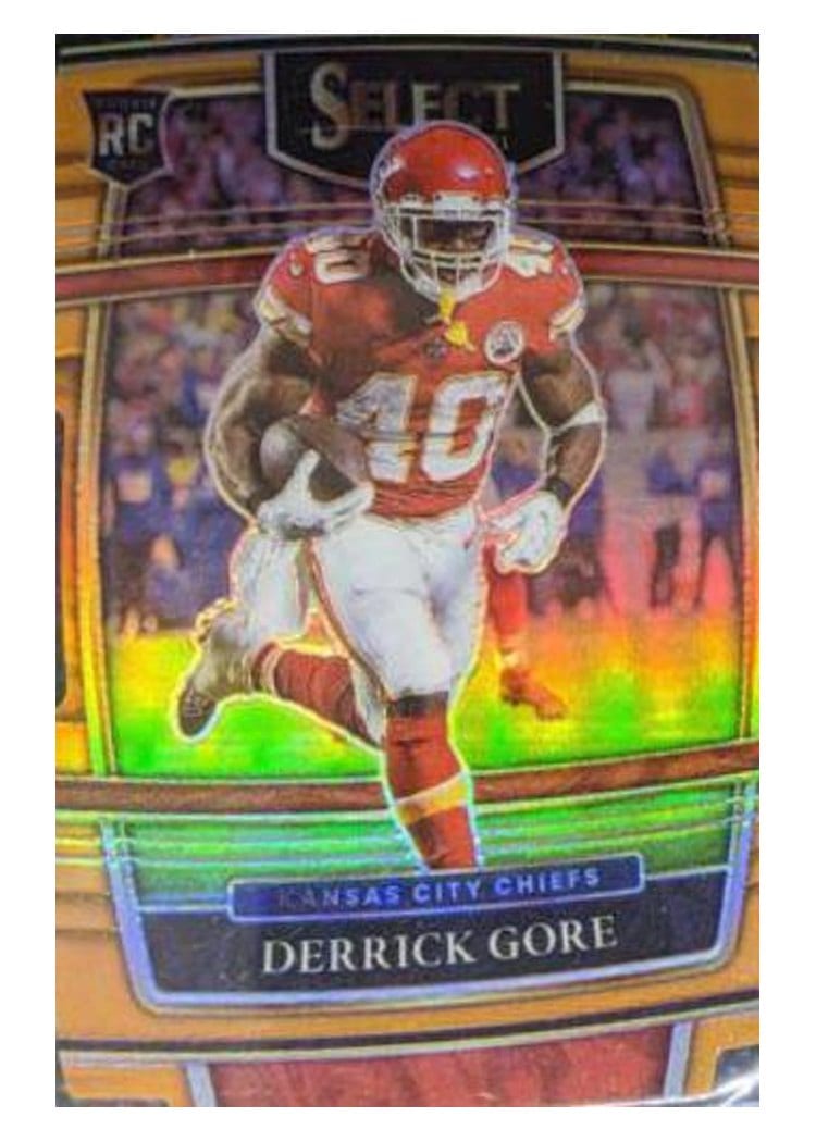 2021 Panini Select Base Set Derrick Gore Orange Die Cut #84 card