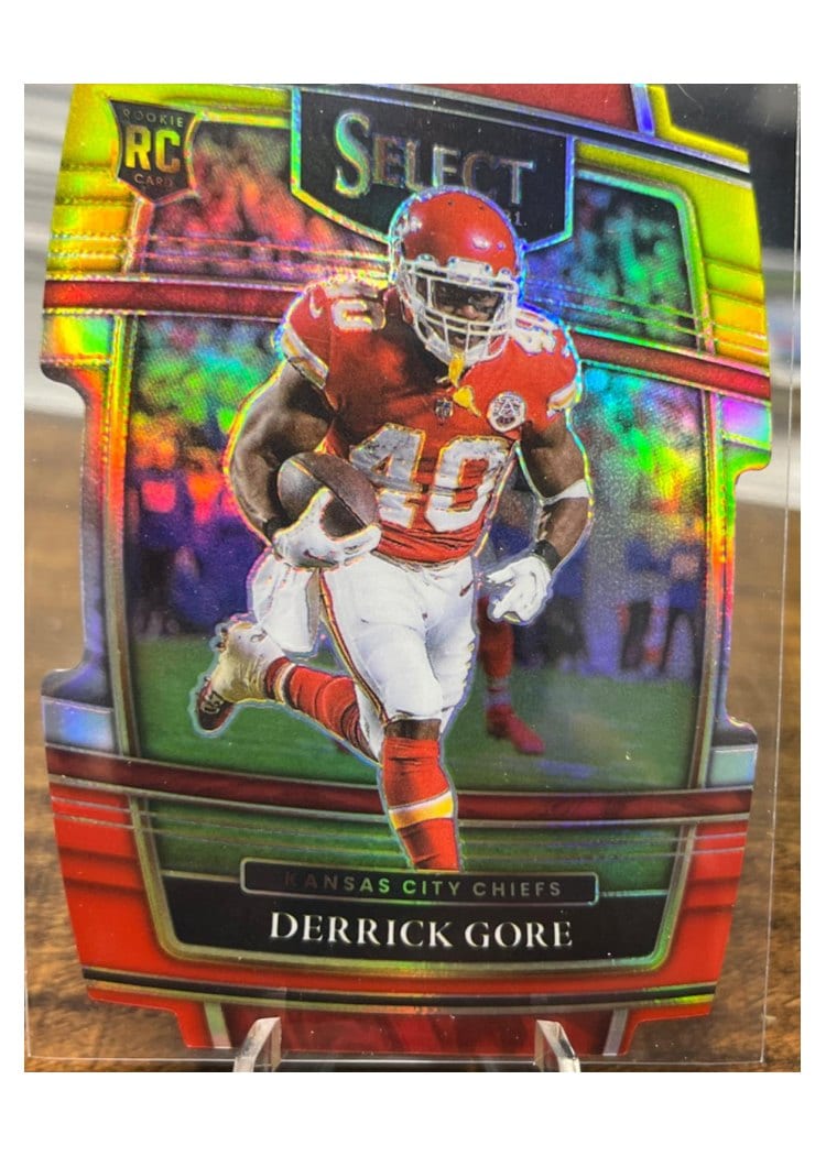 2021 Panini Select Base Set Derrick Gore Red and Yellow Die Cut #84 card