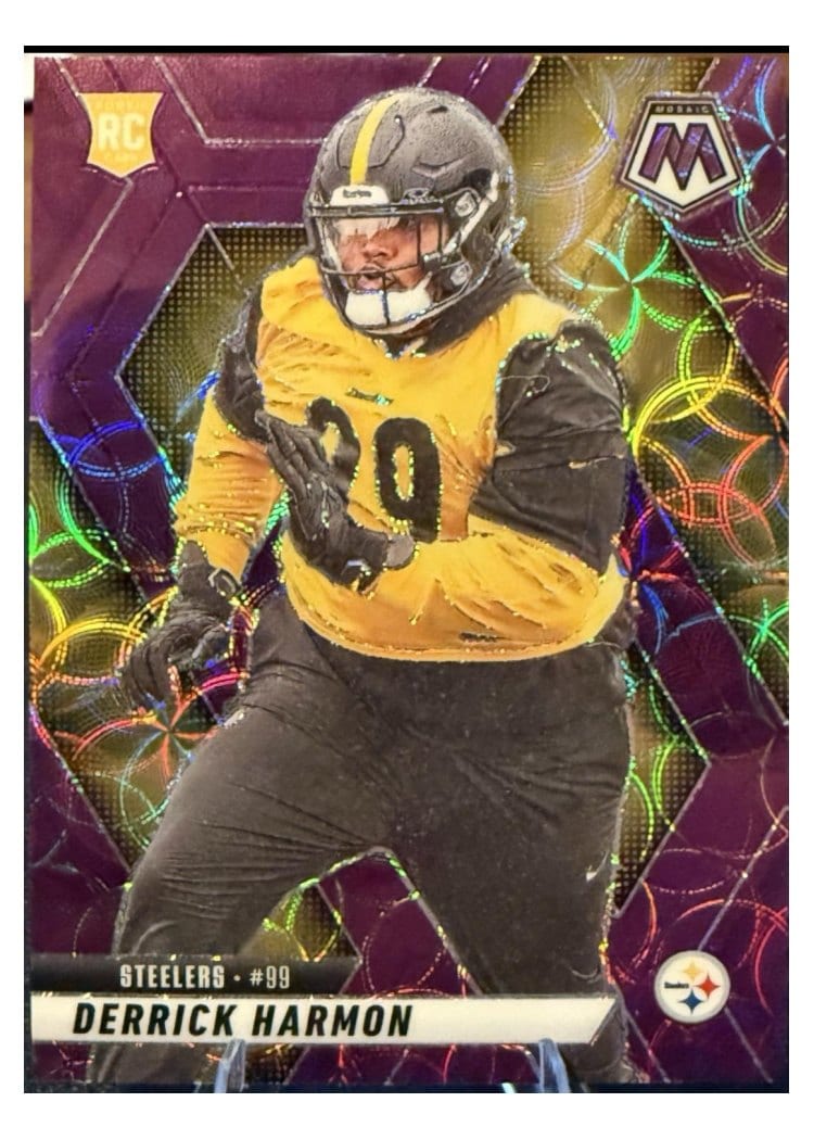 2025 Panini Mosaic Base Set Derrick Harmon #327 card