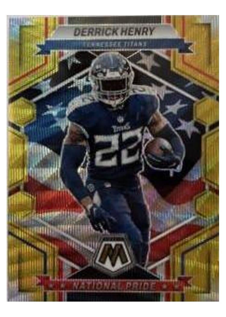 2023 Panini Mosaic Base Set Derrick Henry Gold Wave #262 card