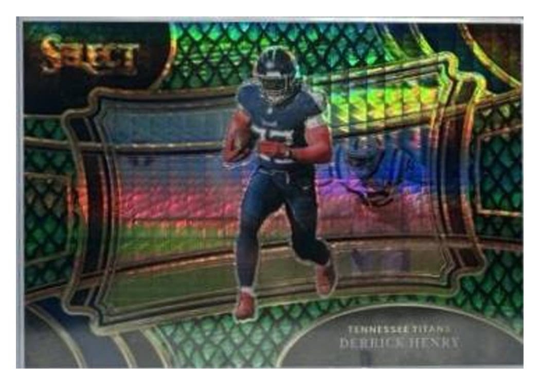 2023 Panini Select Base Set Derrick Henry Dragon Scale Prizm #391 card