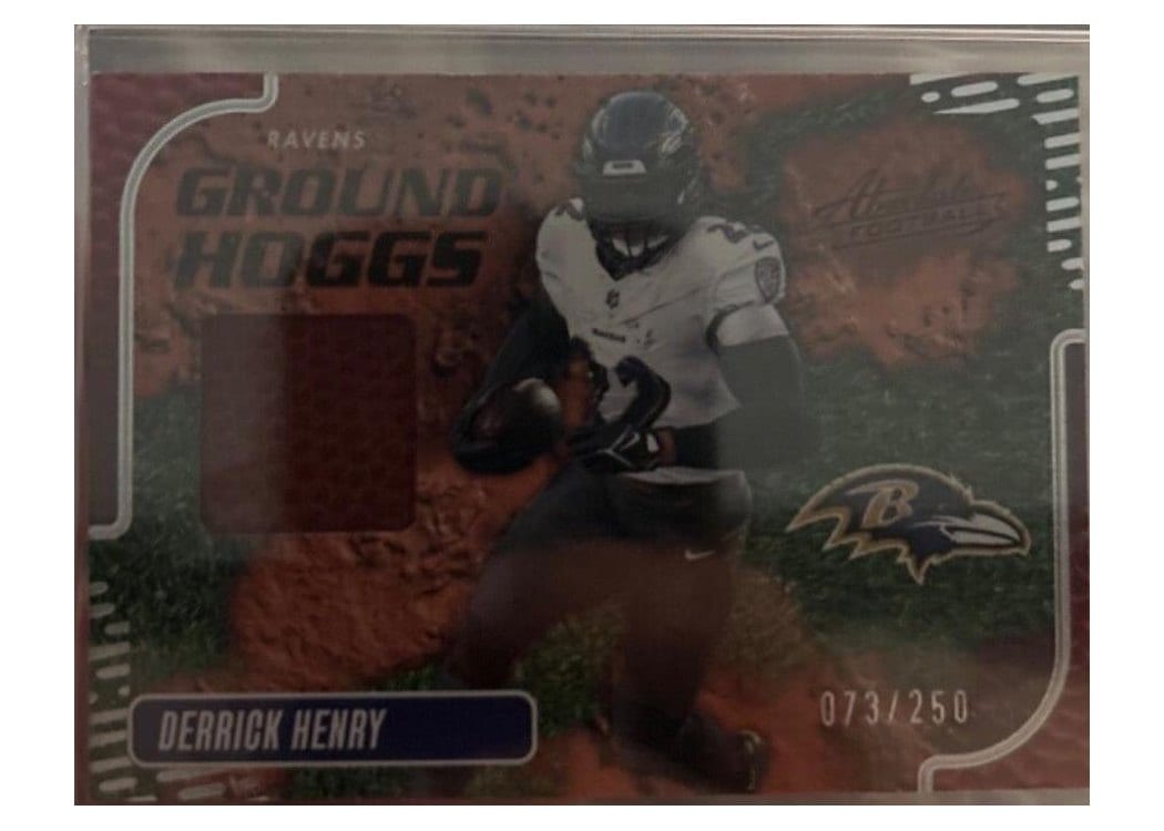 2024 Panini Absolute Ground Hoggs Materials Derrick Henry #GHM-DHY card