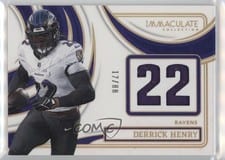 2024 Panini Immaculate Collection Immaculate Numbers Memorabilia Derrick Henry #17 card