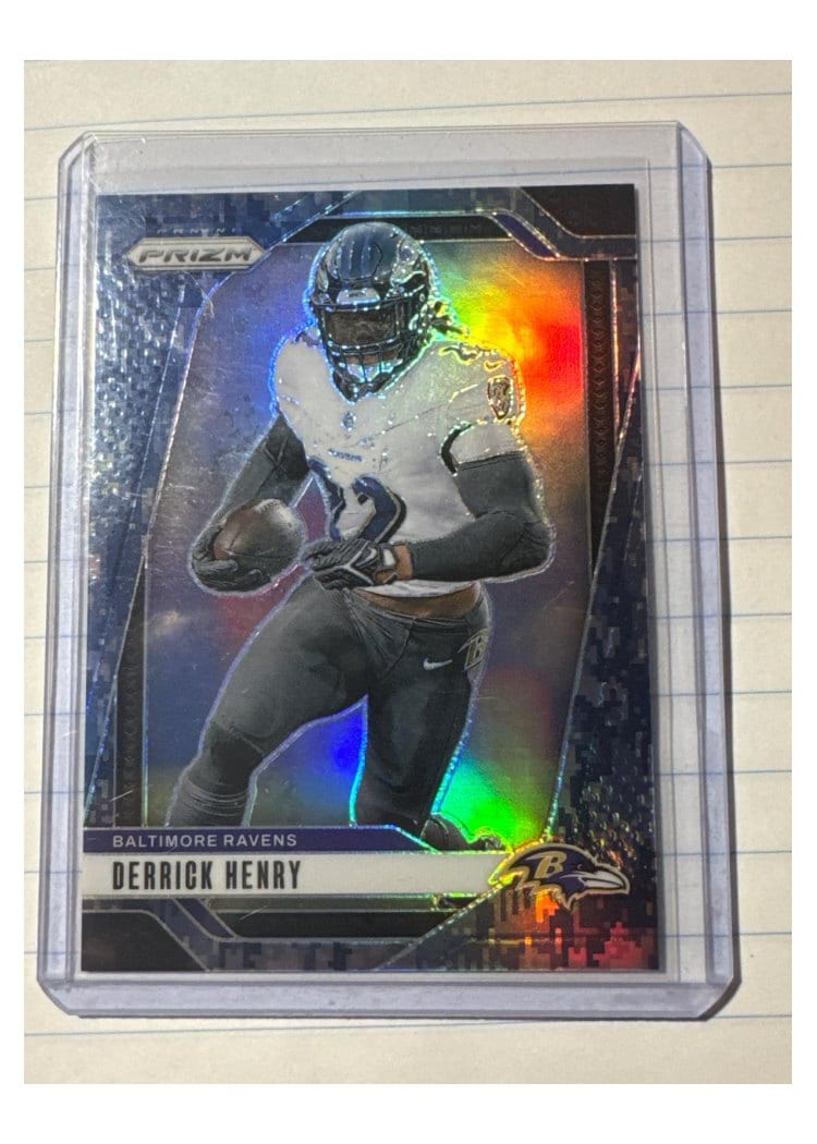 2024 Panini Prizm Base Set Derrick Henry Navy Camo #20 card