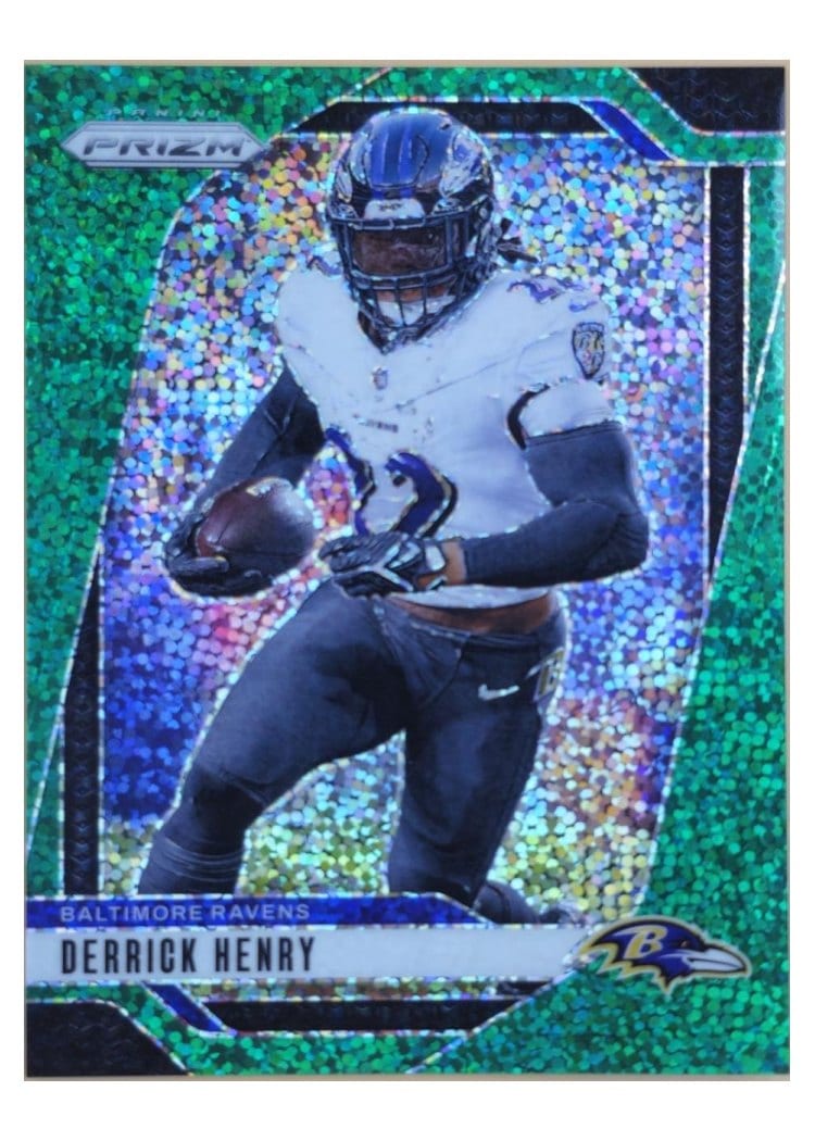 2024 Panini Prizm Base Set Derrick Henry Green Sparkle #20 card