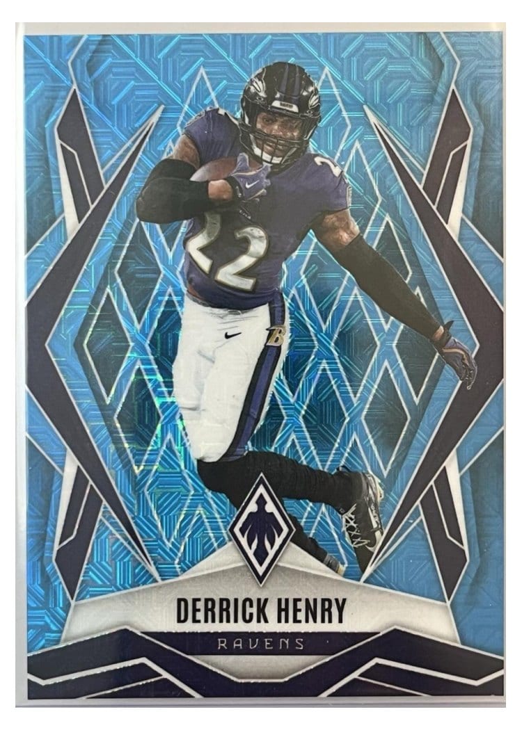 2025 Panini Phoenix Base Set Derrick Henry Light Blue Mojo #10 card