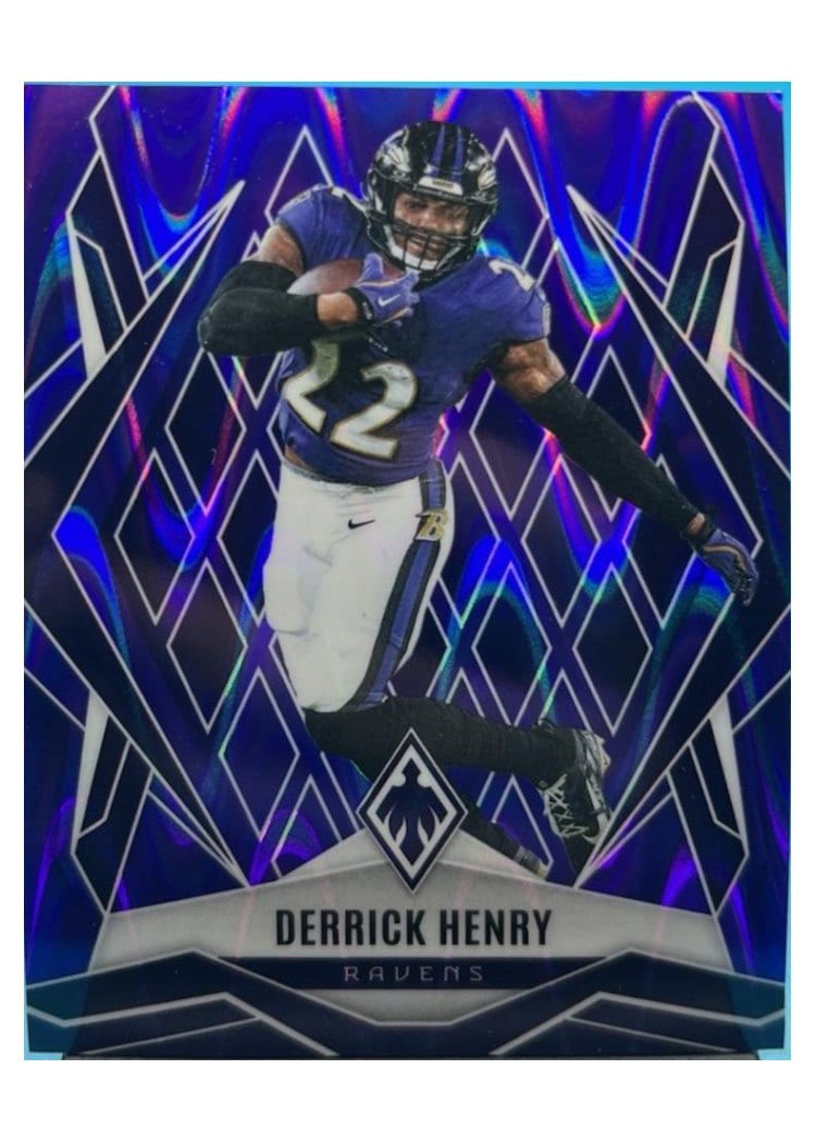 2025 Panini Phoenix Base Set Derrick Henry Purple Seismic #10 card