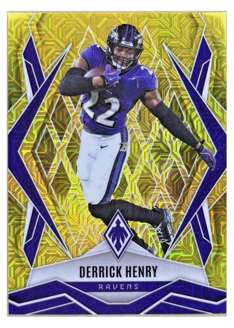 2025 Panini Phoenix Base Set Derrick Henry Yellow Mojo #10 card