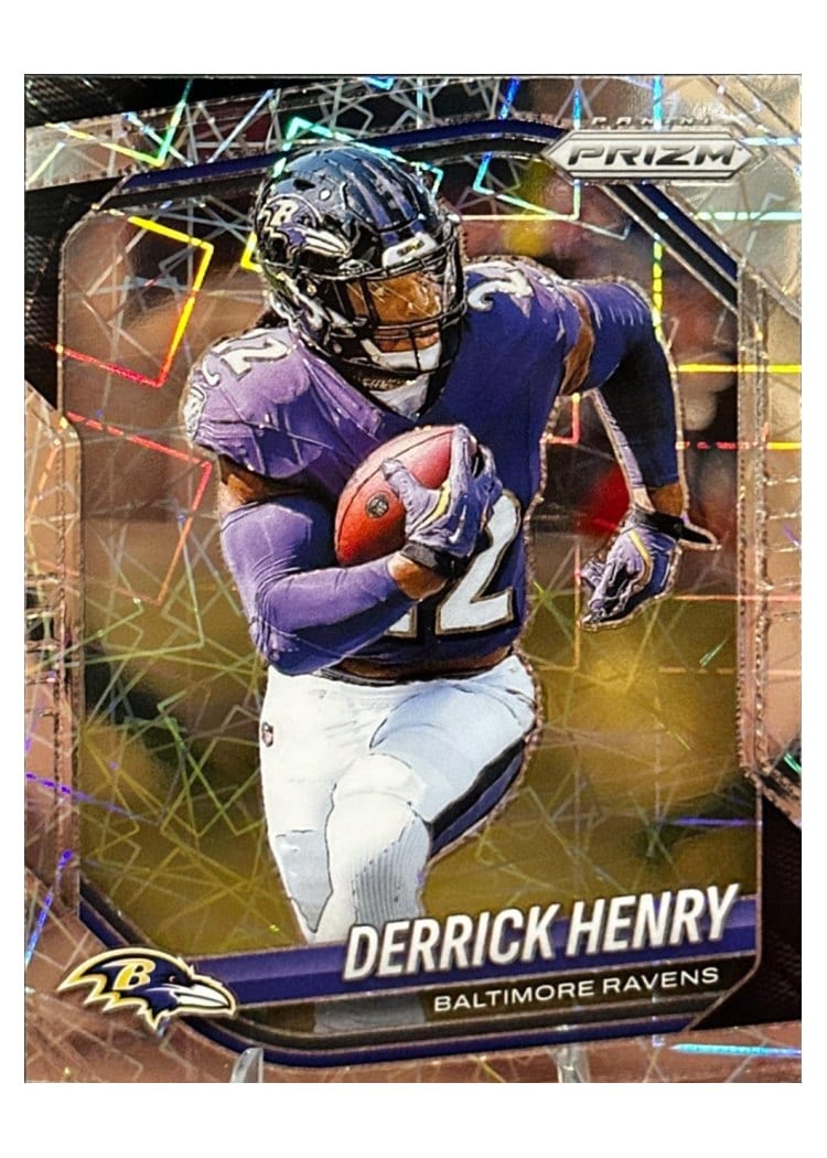 2025 Panini Prizm Base Set Derrick Henry Lazer #168 card