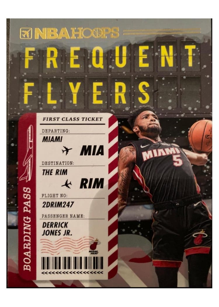 2020-21 Hoops Frequent Flyers Derrick Jones Jr #2 card