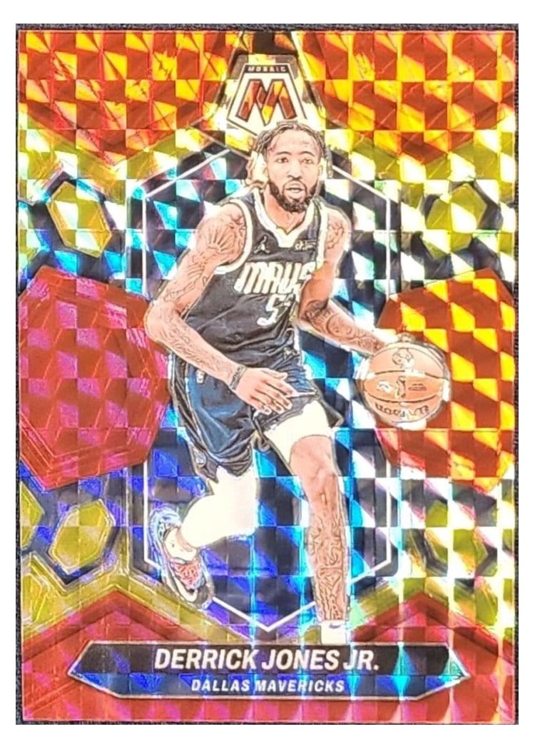 2023-24 Panini Mosaic Base Set Derrick Jones Jr. #4 card