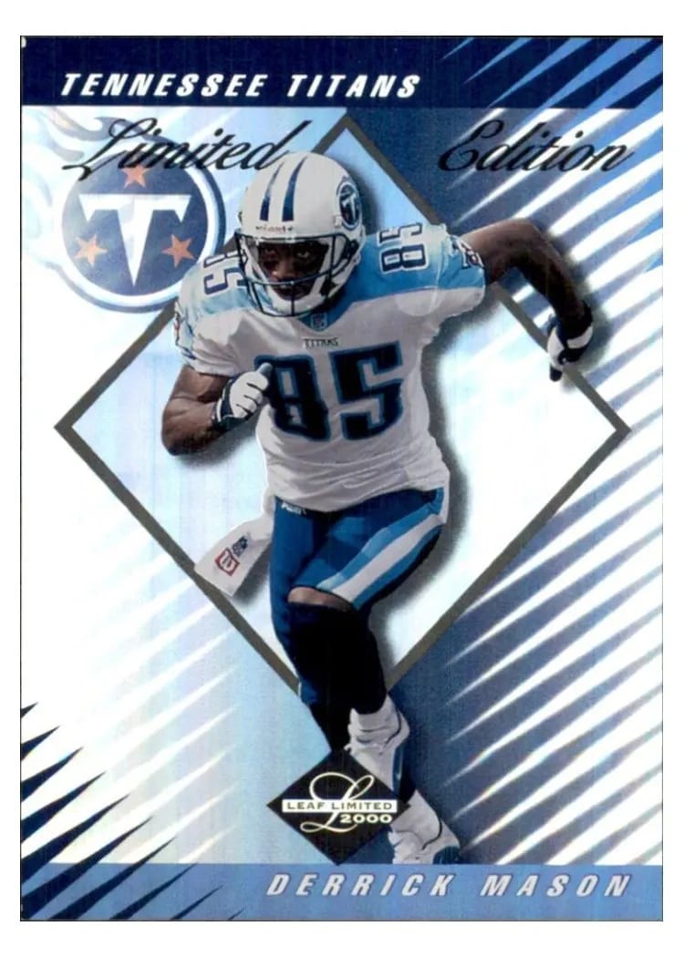 2000 Leaf Limited Derrick Mason #4 card