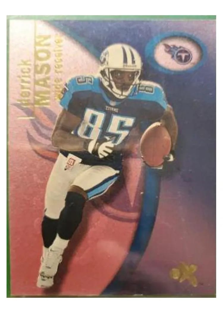 2001 Fleer E X Derrick Mason #68 card