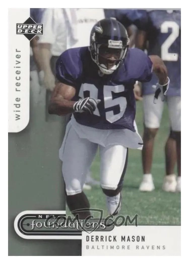 2005 Upper Deck Foundations Derrick Mason #10 card