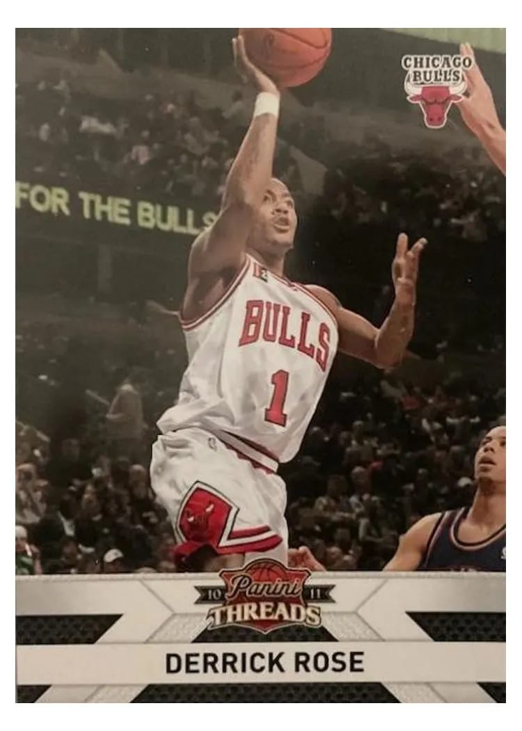 2010 Panini Threads Derrick Rose #100 card