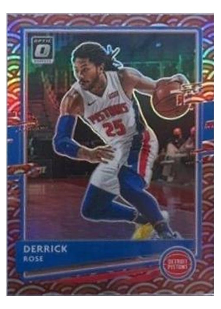 2020-21 Donruss Optic Base Set Derrick Rose #102 card