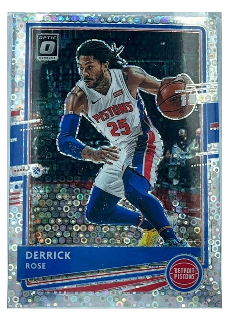 2020-21 Donruss Optic Base Set Derrick Rose Fast Break Holo #102 card