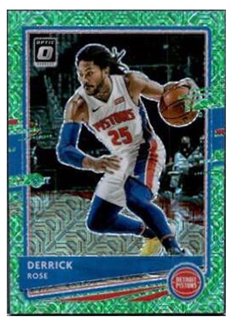 2020-21 Donruss Optic Base Set Derrick Rose #102 card