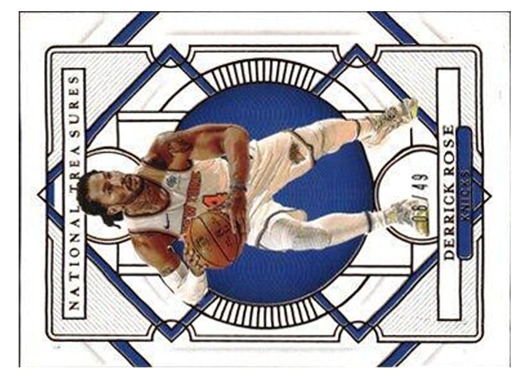 2020-21 Panini National Treasures Base Set Derrick Rose #97 card