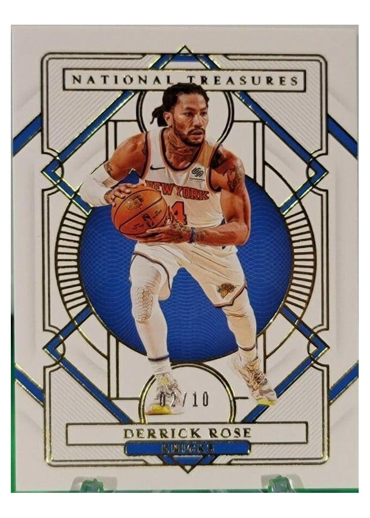 2020-21 Panini National Treasures Base Set Derrick Rose #97 card