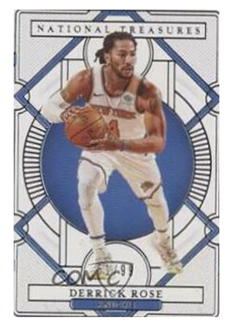 2020-21 Panini National Treasures Base Set Derrick Rose #97 card