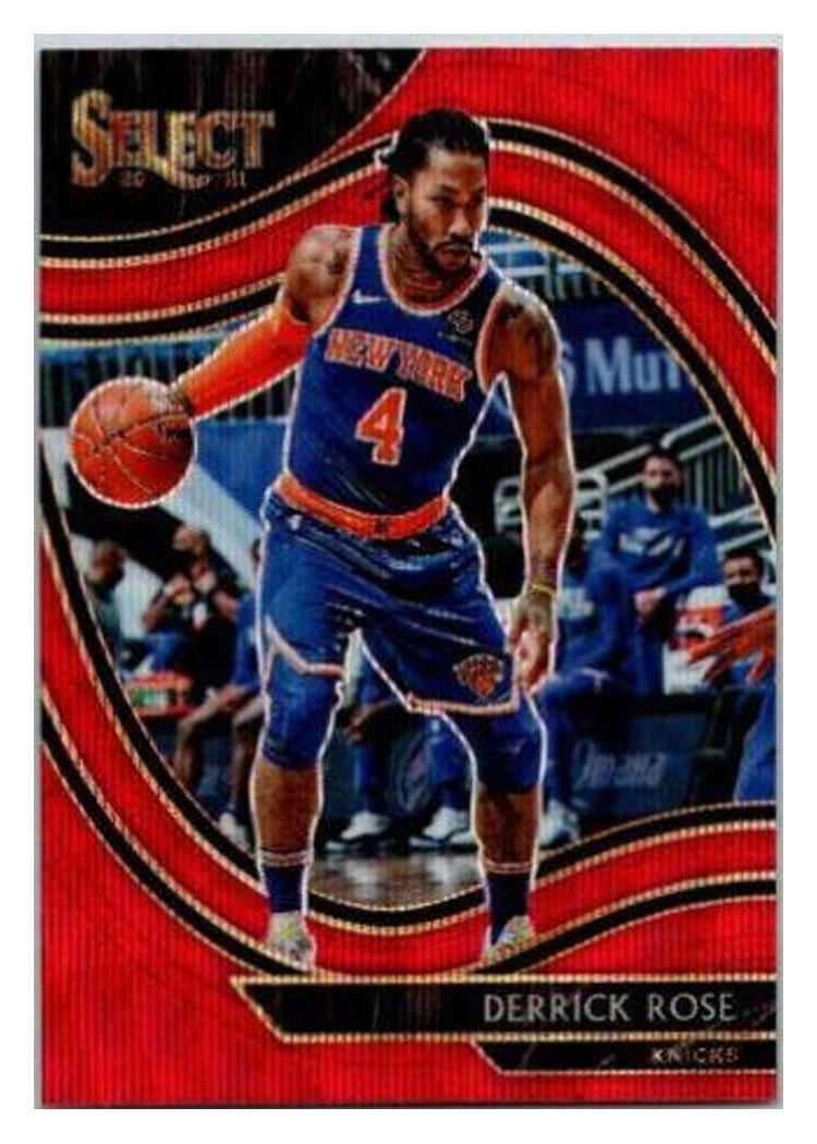 2020-21 Panini Select Base Set Derrick Rose Red Wave #203 card