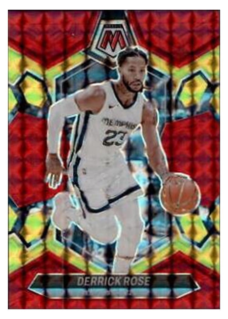 2023-24 Panini Mosaic Base Set Derrick Rose Red Yellow Fusion Choice #48 card