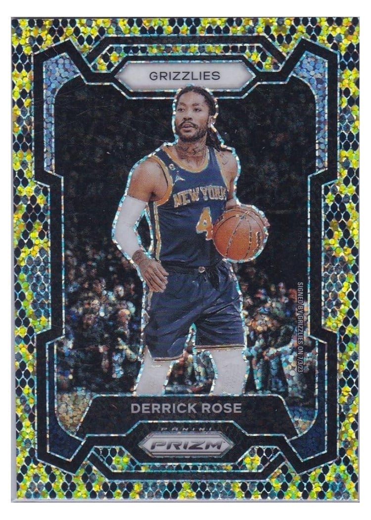 2023-24 Panini Prizm Base Set Derrick Rose King Snake #272 card