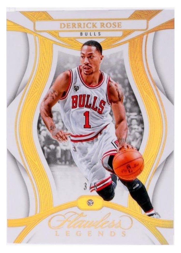 2024-25 Panini Flawless Base Gems Derrick Rose #115 card