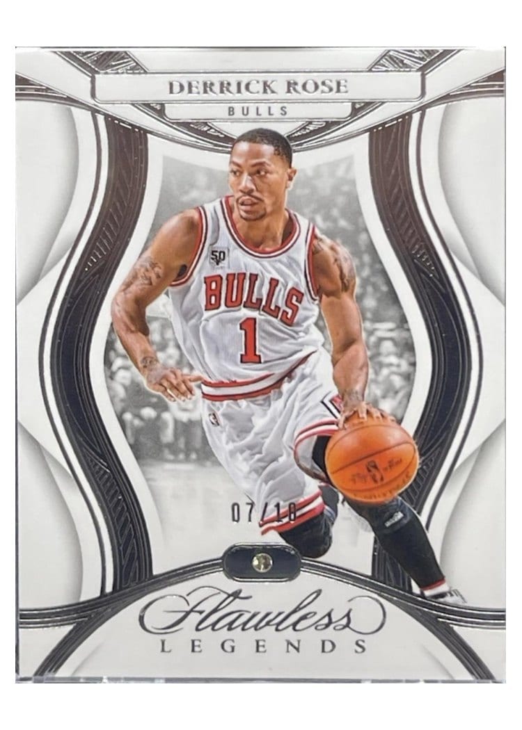 2024-25 Panini Flawless Base Gems Derrick Rose #115 card