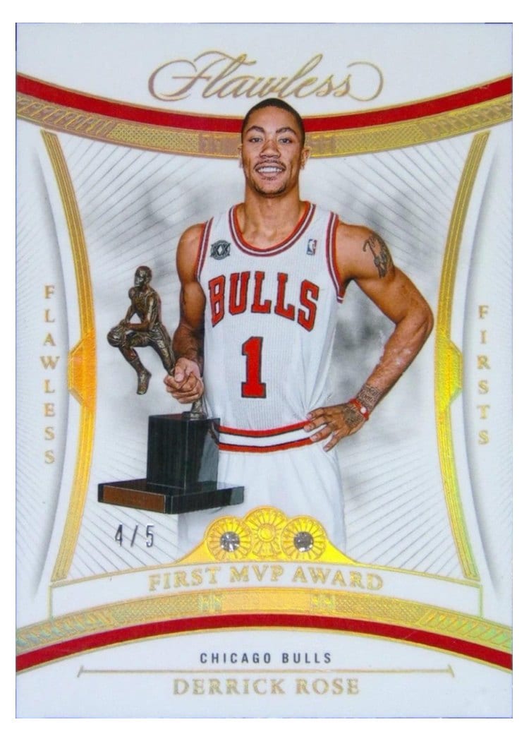 2024-25 Panini Flawless Base Gems Derrick Rose #153 card