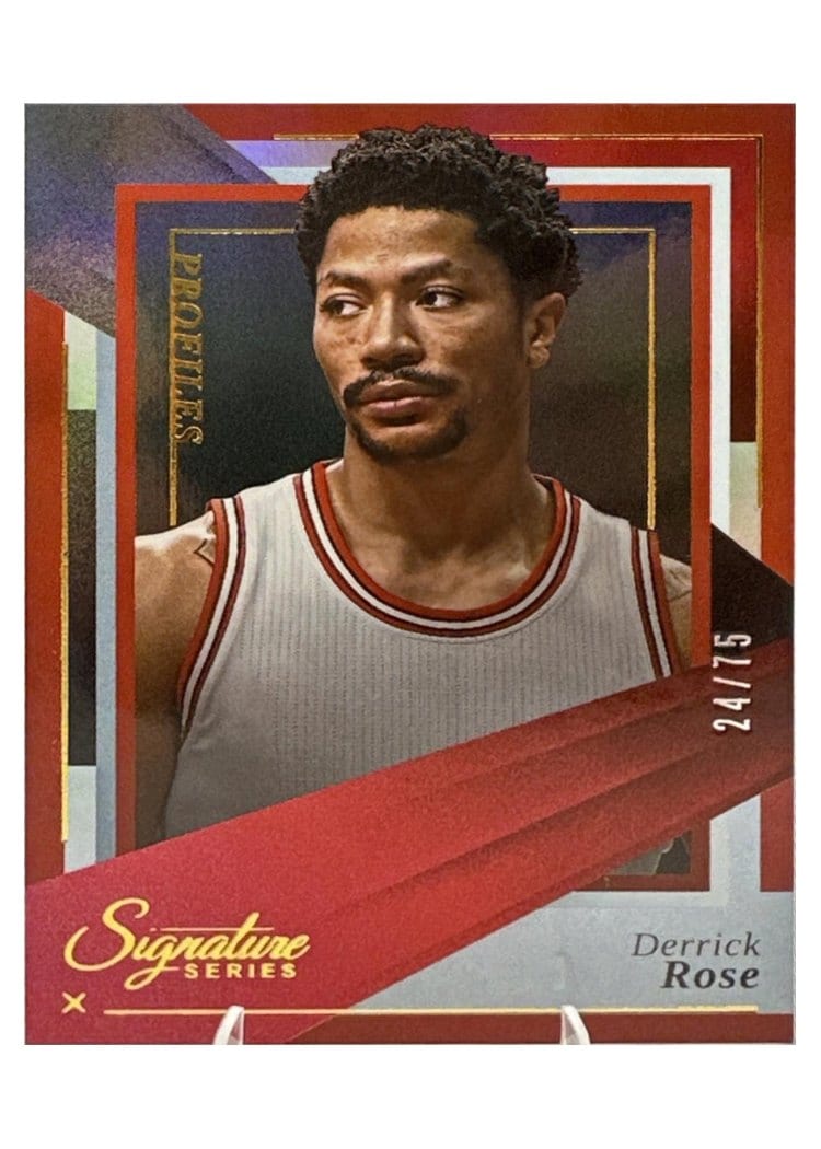 2025-26 Panini Signature Series Profiles Derrick Rose #16 card
