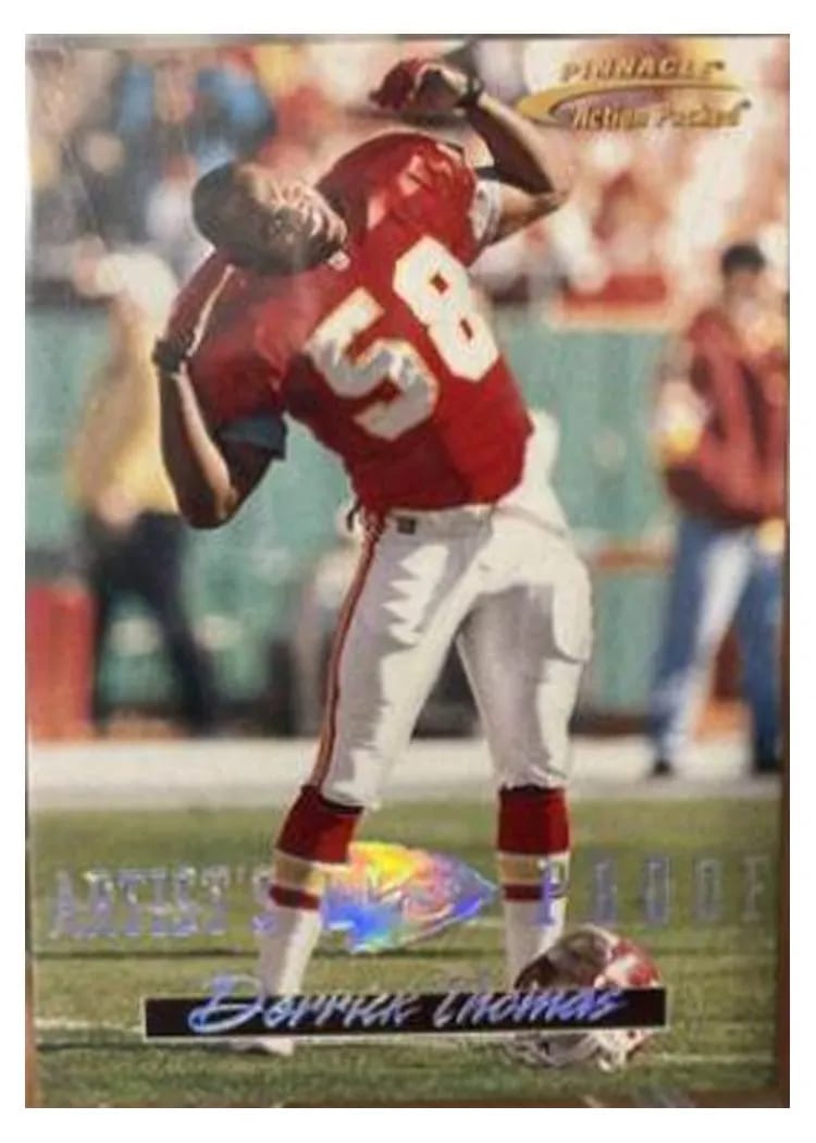 1996 Action Packed Derrick Thomas Artist's Proof #10